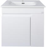 TMP cabinets VISION 60 fali függesztett fürdőszobai bútor - SKY E-8099-60 porcelán mosdóval - 61 x 46 cm (83401170) - butortrendelek