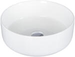 Eros SIMPLE 8 - PULTRA ültethető - Top Counter - porcelán mosdó - MATT FEHÉR - 36 x 36 x 13 cm (82MB6259) - moretti