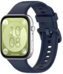  SILICONE Cserélhető szíj Huawei Watch Fit 4 / Fit 4 Pro okosórához, sötétkék
