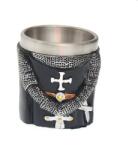 Tole 10 Imperial Pahar Shot Templar Medieval 5.7cm 50ml decorat 360grade Tole 10 Imperial 39822