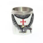 Tole 10 Imperial Pahar Shot Templar Medieval 5.7cm 50ml decorat 360grade Tole 10 Imperial 39631