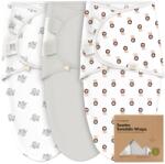Keababies Антистрес Пелени За Повиване Organic 0-3 Месеца 3Бр Дивото Зове Keababies
