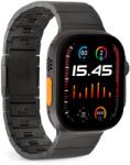 PURO TITAN Rozsdamentes Acél Apple Watch Szíj 42/44/45/49mm - Fekete