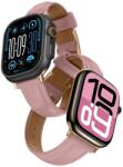 AmazingThing Class Band bőrszíj Apple Watch 45/46/49 mm - Rózsaszín