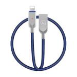 USAMS u-sun adatkábel, usb - lightning, 2a, gyorstöltő, 190cm, led jelzés, sötétkék, kompatibilis: Apple iPhone 14 Pro / iPhone 14 Plus / iPhone 14 (IPYSUSB202)