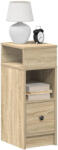 vidaXL 2 db sonoma tölgy színű éjjeliszekrény fiókkal 25 x 31 x 66 cm (VD858619)