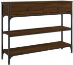vidaXL Barna tölgyszínű szerelt fa tálalóasztal 100x25x75 cm (VD834184)