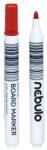 Nebulo Táblamarker NEBULO kerek piros WBM/TM-WB568-RED (WBM/TM-WB568-RED)