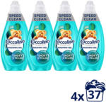 Coccolino Wonder Wash Speed Clean folyékony mosószer 4x1480 ml (148 mosás) + ajándék öblítő