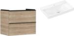 Hansgrohe Készlet szekrény Hansgrohe Xelu Q 54029670, mosdótál Hansgrohe Xelu Q 61024450