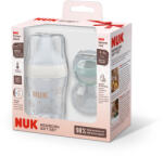 Nuk Подаръчен сет NUK - Perfect Match, Бебешко шише Дъга, 150 ml & залъгалка MommyFeel, 0-9 m (10225337)