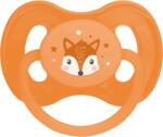 Canpol Babies Canpol babák gumis cumizó cseresznye 0-6m Cuki állatok - narancssárga