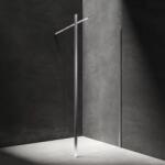 Omnires Paravan de dus tip Walk-in cu perete lateral Omnires Marina transparent 110 cm (MA1130CRTR) - sanoterm