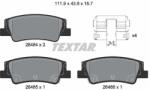 TEXTAR set placute frana, frana disc TEXTAR 2648401 (2648401)