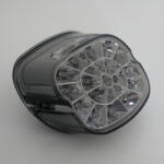 HIGHSIDER okos LED hátsó lámpa, füstszínű üveg és króm reflektor, számos HD modellhez 1973-1998 között HIGHSIDER Elektronika Lámpa, fényszóró, index Hátsó lámpa (tuning)