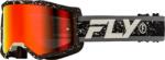 FLY RACING Zone Szemüveg Fekete/Szürke - Piros Tükrös/Füst Lencse FLY RACING Sisakok és ruházat Szemüveg
