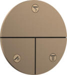 Hansgrohe ShowerSelect Comfort S, rejtett szelep 3 készülékhez, szálcsiszolt bronz, HAN-15558140 (HAN-15558140)