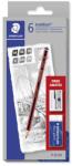 STAEDTLER Grafitceruza készlet, hatszögletű, hegyezővel és radírral, STAEDTLER "Mars Lumograph 100", 6 különböző keménység (TS61110C6) - fiorex