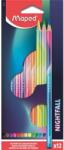 Maped Színes ceruza készlet, háromszögletű, MAPED "Nightfall", 12 különböző szín (IMA831700) - fiorex