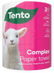Tento Háztartási papírtörlő, tekercses, 3 rétegű, 220 lap, TENTO "Complex", fehér (KHH751) - onlinepapirbolt
