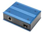 Digitus DN-652104-1 Gigabit 1x GbE Lan port PoE SFP modul nélküli ipari média konverter (DN-652104-1)