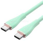 Vention USB-C 2.0/M -> 2*USB-C/M 5A, szilikon 1, 5m kábel (zöld) (CTMGG) (CTMGG)