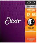 Elixir 11077 80/20 bronz akusztikus gitárhúr, Nanoweb bevonat, 012-056