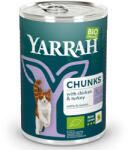 Yarrah 405g Yarrah bio csirke, bio pulyka, bio csalán nedves macskatáp akciósan