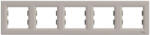 Schneider Electric Asfora - EPH5800569 - Ötös keret, vízszintes, bronz (EPH5800569)