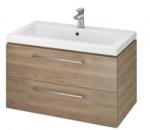 Cersanit Lara szekrény + Como 80 x 45 cm mosdóval, Dió (S801-154-DSM)