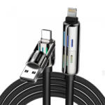 BlitzWolf BW-HDC6 USB-C/USB-A - USB-C/Lightning kábel 1.2m fekete