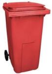  Háztartási szemetes kuka piros, 240 L (14742)