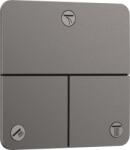Hansgrohe ShowerSelect Comfort Q Falsík alatti elzáró- és váltószelep, 3 funkciós, szálcsiszolt fekete króm 15587340 (15587340)