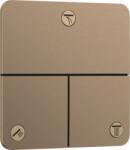 Hansgrohe ShowerSelect Comfort Q Falsík alatti elzáró- és váltószelep, 3 funkciós, szálcsiszolt bronz 15587140 (15587140)