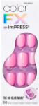 Kiss Unghii false Impress Color Fx Late Night, 30 bucati, Kiss
