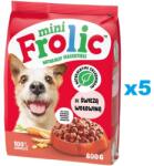 Frolic Mini Naturally Irresistible 5x800 g félnedves, kistestű kutyatáp friss marhahússal