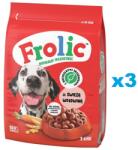 Frolic Naturally Irresistible 3x2, 6 kg félig teljes értékű teljes értékű eledel felnőtt kutyáknak friss marhahússal
