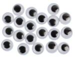 PLUS LINE Fekete mozgó szemek, 8 mm - 24 db-os csomag