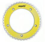Csepel single speed első lánckerék 42T, 130 mm, 1s (1/8"), alumínium, sárga