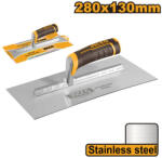 INGCO Glettvas 130 x 280 mm inox lágy fogantyús (HPT28138) - vasasszerszam