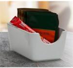  Cukor és teafilter tartó, négyszögletes, fehér, 11x7, 5cm, "CoffeeTime (1211HAP110)