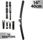 Carguard Ablaktörlő 16"/40 cm - 10 db adapterrel (55736N) (55736N)