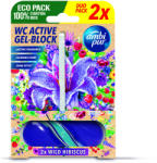Ambi Pur aktív wc gél block 2x45 g wild hibiskus