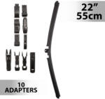 Carguard Ablaktörlő 22"/55 cm - 10 db adapterrel (55742N) (55742N)