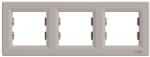 Schneider Electric ASFORA Hármas keret, vízszintes, bronz (EPH5800369) (EPH5800369)