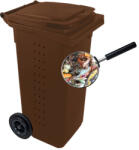 ANR Komposzt BIO kuka 240 L BARNA kerekes (16230)