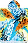  Poncsó törölköző SUMMER FRESH kék-sárga 80×145 cm
