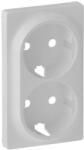 Legrand 754950 VALENA Life 2x2P+F csatlakozó aljzat burkolat fehér (754950)