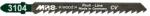  MPS Profi Line egybütykös szúrófűrészlap fára CV 75/4, 0mm 3104-5db (T144D) (031103-0172) - hegessz