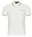 Ralph Lauren Rövid ujjú galléros pólók POLO COUPE DROITE EN COTON BASIC MESH COL FANTAISIE Fehér EU XL